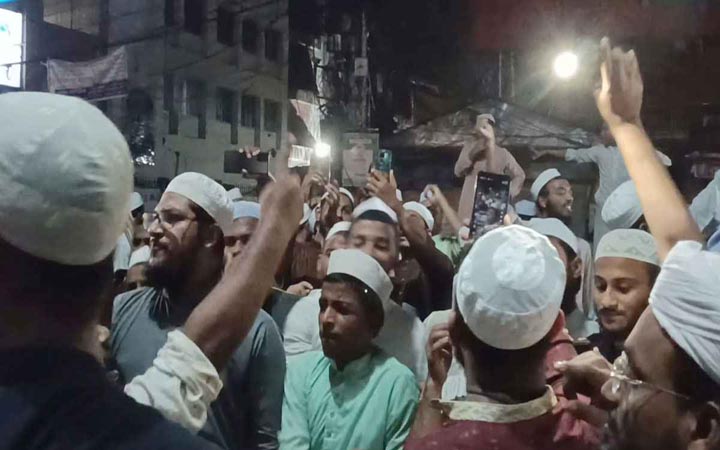 মোকতাদির চৌধুরীর গ্রেফতারে ব্রাহ্মণবাড়িয়ায় আনন্দ মিছিল