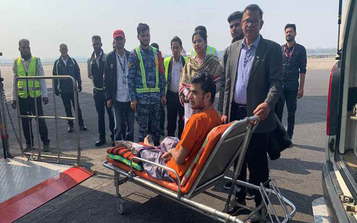 জুলাই বিপ্লবে আহত আরও ৬ জনকে পাঠানো হলো ব্যাংকক