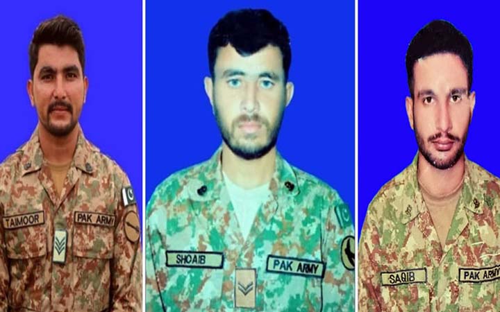 আফগান সীমান্তে তিন পাকিস্তানি সেনা নিহত