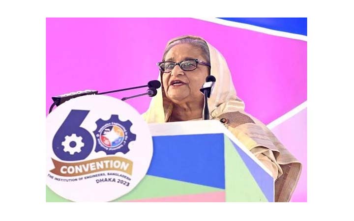 দেশের উন্নয়নের ধারা সমুন্নত রাখতে প্রকৌশলীদের প্রতি আহ্বান প্রধানমন্ত্রীর