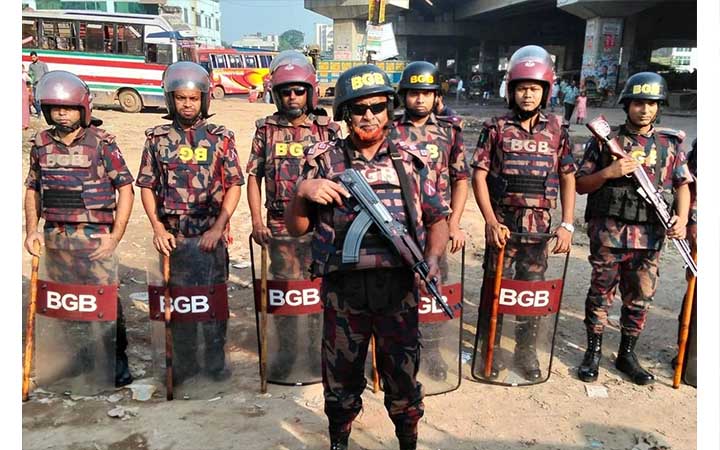 চাঁপাইনবাবগঞ্জে নির্বাচনে নিরাপত্তা দেবে ১৫ প্লাটুন বিজিবি