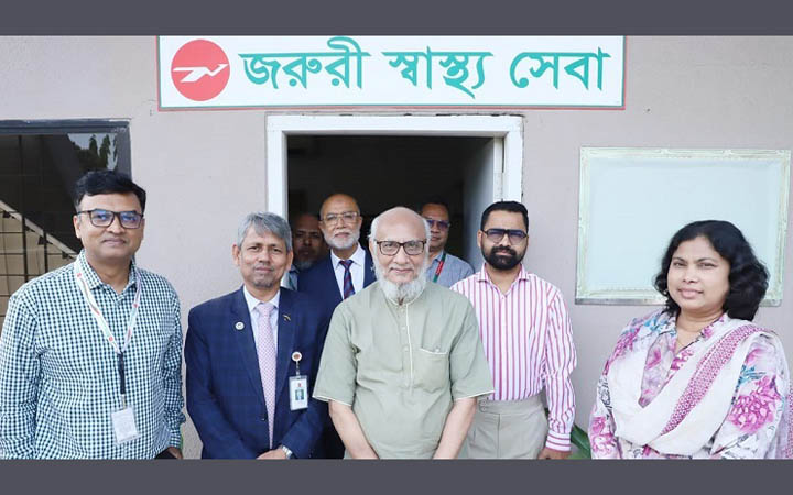 বিমানের প্রধান কার্যালয়ে জরুরি স্বাস্থ্য সেবা কেন্দ্র চালু