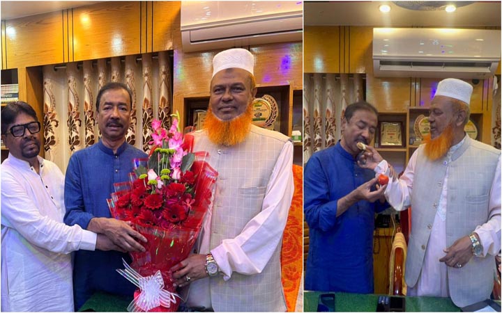 পরাজিত জামায়াত প্রার্থীর অফিসে ফুল ও মিষ্টি নিয়ে গেলেন বিএনপির এমপি
