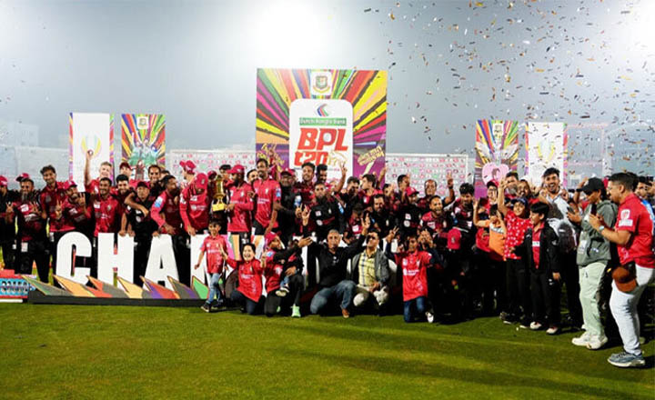 চিটাগংকে হারিয়ে টানা দ্বিতীয়বার বিপিএল চ্যাম্পিয়ন বরিশাল