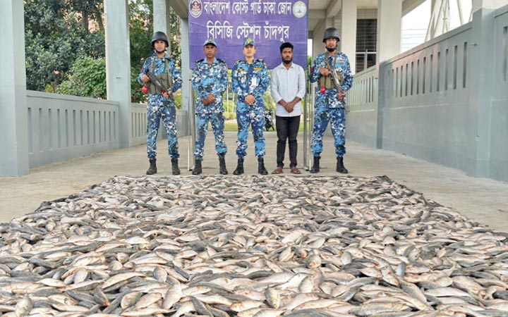 চাঁদপুরে এতিম ও দুস্থরা পেল ৪০ মণ জাটকা ইলিশ
