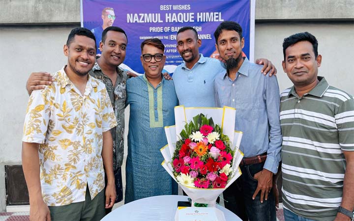 ইংলিশ চ্যানেল পাড়ি দিতে যাচ্ছেন হিমেল : চীন প্রবাসী কমিউনিটির সংবর্ধনা
