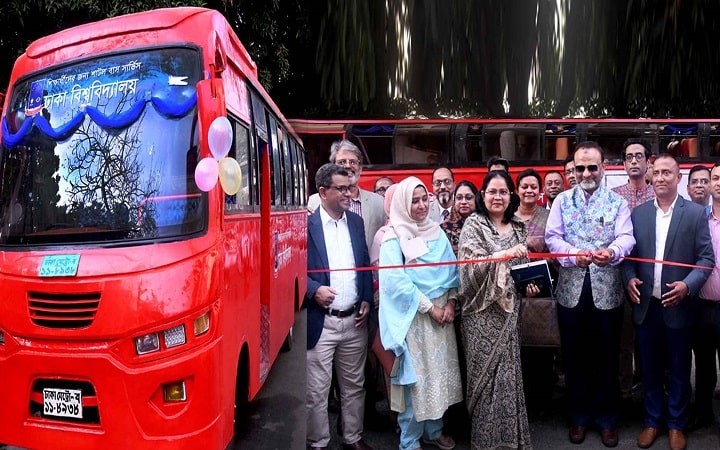 ঢাবিতে চালু হলো শাটল বাস সার্ভিস