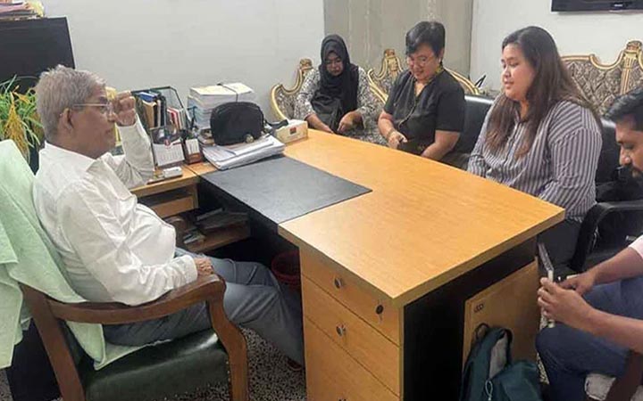 মির্জা ফখরুলের সঙ্গে এনফ্রেল প্রতিনিধি দলের সাক্ষাৎ