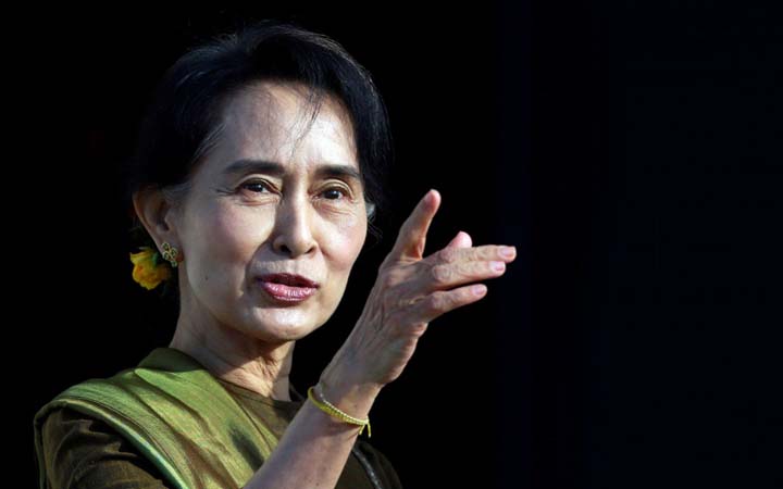 ভিডিও কনফারেন্সে দেখা গেল সু চি-কে