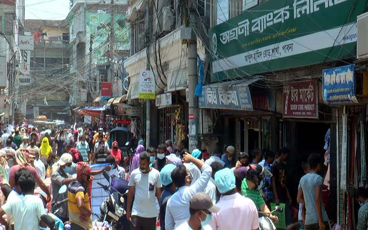 আজ বিকাল থেকে অনির্দিষ্টকালের জন্য পাবনা জেলার সকল মার্কেট বন্ধ ঘোষণা