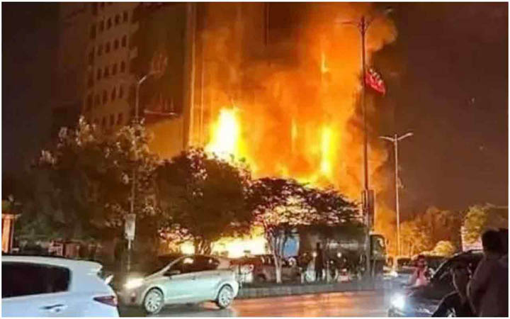 চীনে সবজি মার্কেটে ভয়াবহ আগুনে নিহত ৮, আহত ১৫