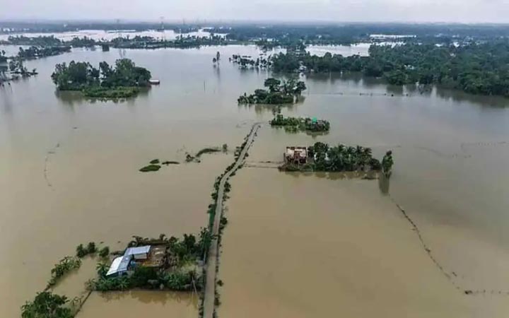 বন্যায় ক্ষতিগ্রস্ত ৭টি জেলায় ত্রাণ মন্ত্রণালয়ের সহায়তা