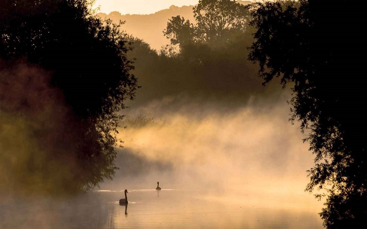 শীতকালে পুকুরের পানি থেকে ধোঁয়া ওঠে কেন?