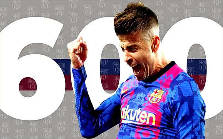 বার্সার জার্সিতে ৬০০ ম্যাচের মাইলফলকে পিকে