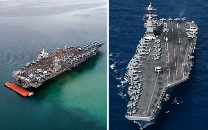 চীনের নতুন রণতরী ফুজিয়ান কি টেক্কা দেবে যুক্তরাষ্ট্রের ফোর্ডকে