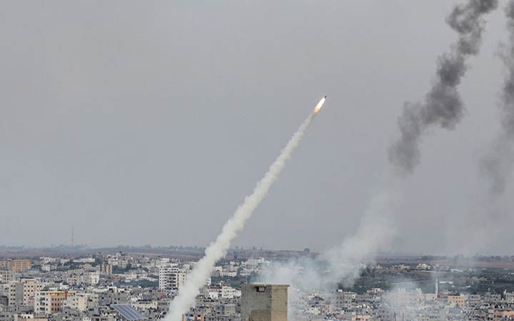 ইসরাইলে তিনটি রকেট ছুড়ল হামাস