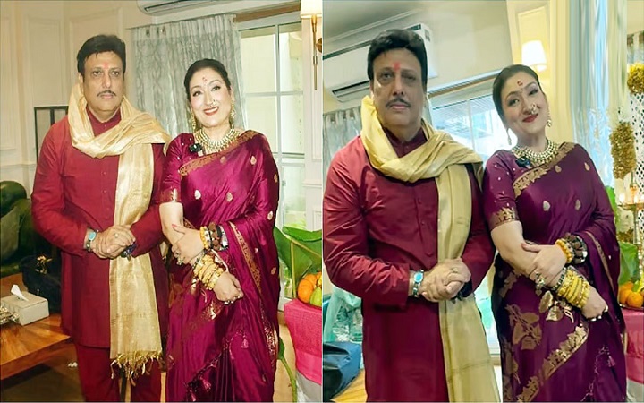 বিচ্ছেদ জল্পনাকে উড়িয়ে একসঙ্গে হাজির গোবিন্দা ও সুনীতা