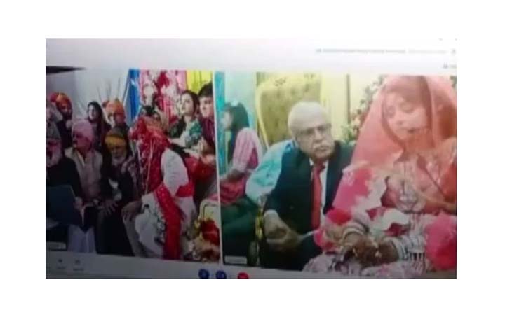 অনলাইনে ভারতীয় আরবাজের সাথে পাকিস্তানি আমিনার বিয়ে