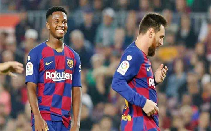 মেসি-ফাতির জাদুতে বার্সেলোনার জয়