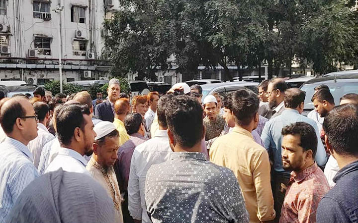 ৯ দফা দাবিতে সচিবালয়ে বিক্ষোভ, নিরাপত্তা জোরদার