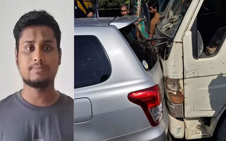 ফের হাসনাত আব্দুল্লাহর গাড়িতে ট্রাকের ধাক্কা