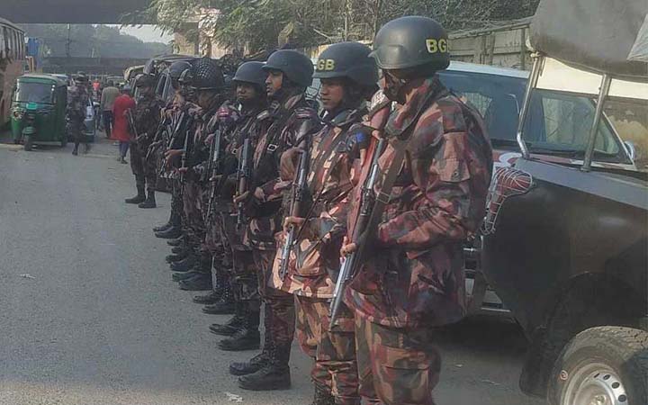 টঙ্গীতে বিশ্ব ইজতেমা মাঠে  বিজিবি মোতায়েন