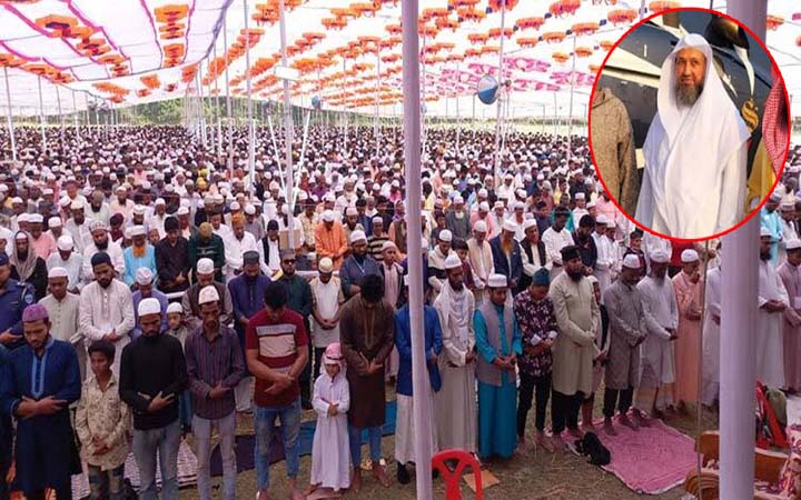 ফেনীতে একসঙ্গে জুমা আদায় করলেন লক্ষাধিক মুসল্লি