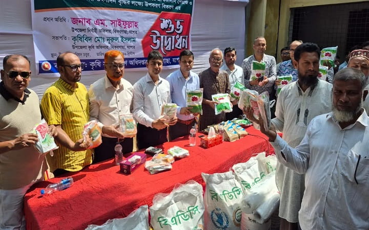 যশোরে বিনামূল্যে সার-বীজ পেয়ে কৃষকের মুখে হাসি