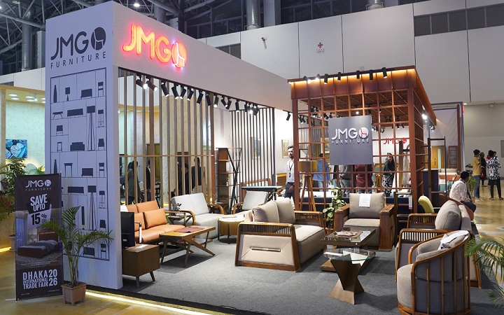 বাণিজ্য মেলায় জে এম জি ফার্নিচারের দৃষ্টিনন্দন উপস্থিতি