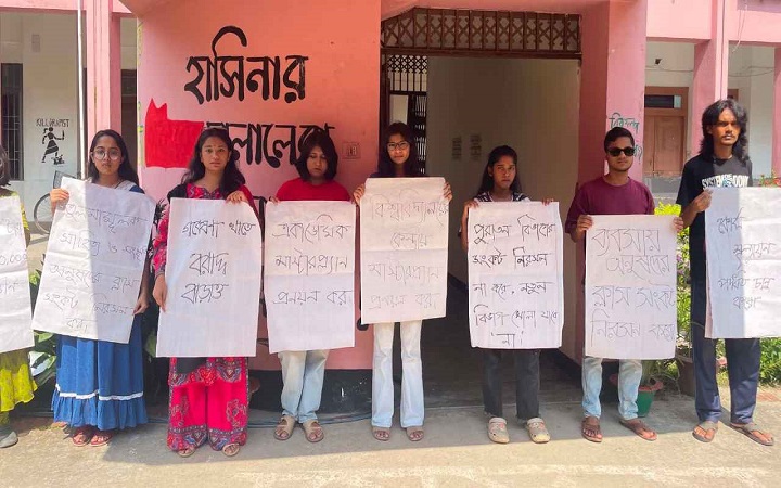 নতুন বিভাগ চালুর আগে মাস্টারপ্ল্যান চেয়ে জাবি ভিসির কাছে স্মারকলিপি