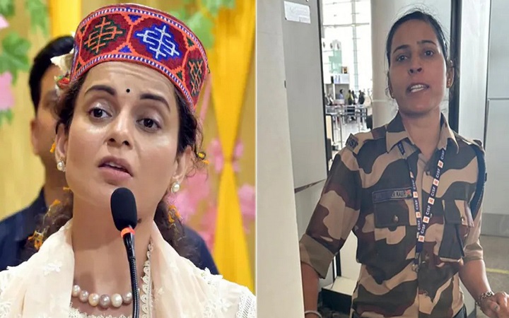 বিমানবন্দরে কঙ্গনাকে থাপ্পড় মারলেন পুলিশ কনস্টেবল