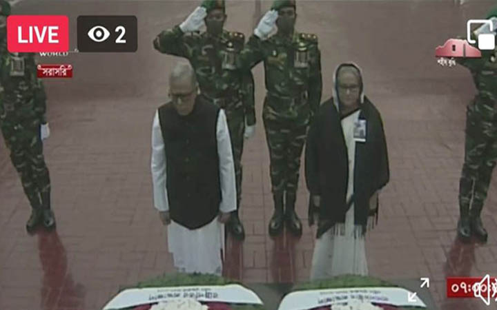 শহীদ বুদ্ধিজীবীদের প্রতি রাষ্ট্রপতি-প্রধানমন্ত্রীর শ্রদ্ধা