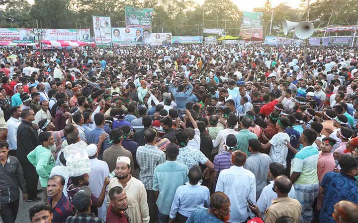 বরিশালে বিএনপির সমাবেশ শুরু