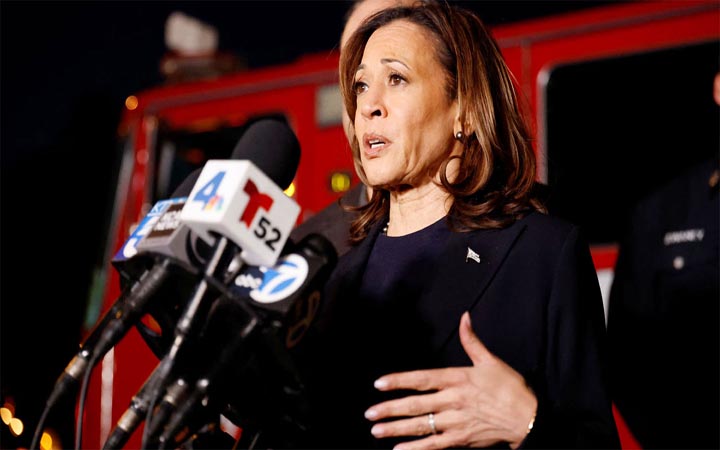 কমালা হ্যারিসের রাষ্ট্রীয় নিরাপত্তা বাতিল করলেন ট্রাম্প