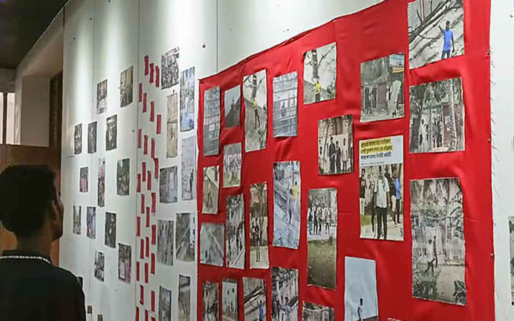 কুয়েটে সংঘর্ষে আহত শিক্ষার্থীদের ছবি দিয়ে প্রদর্শনী