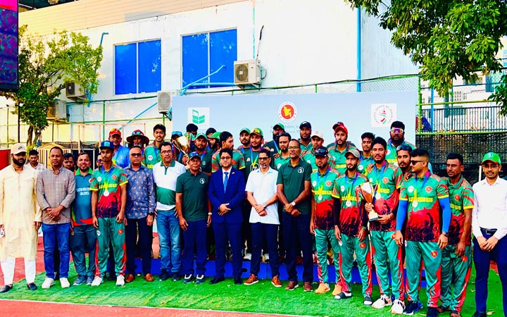 মালদ্বীপে বিজয় দিবসের উপলক্ষ্যে ‘ফ্রেন্ডশিপ ক্রিকেট টুর্নামেন্ট’