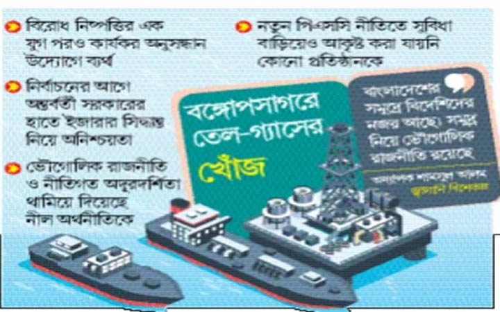 থেমে গেছে গ্যাস অনুসন্ধান, চলে গেছে চার কোম্পানি