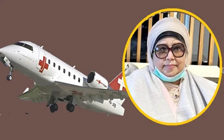 এয়ার অ্যাম্বুলেন্সে যান্ত্রিক ত্রুটি, দেরি হতে পারে খালেদা জিয়ার লন্ডন যাত্রায়