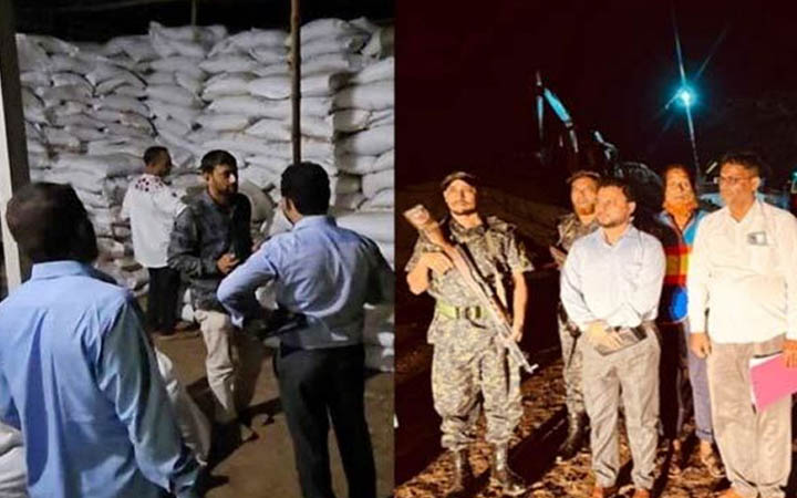 অবৈধভাবে মজুত করা চার হাজার বস্তা সার জব্দ