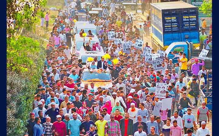 যাত্রাবাড়ীতে নবীউল্লাহ নবীর গণমিছিলে জনতার ঢল