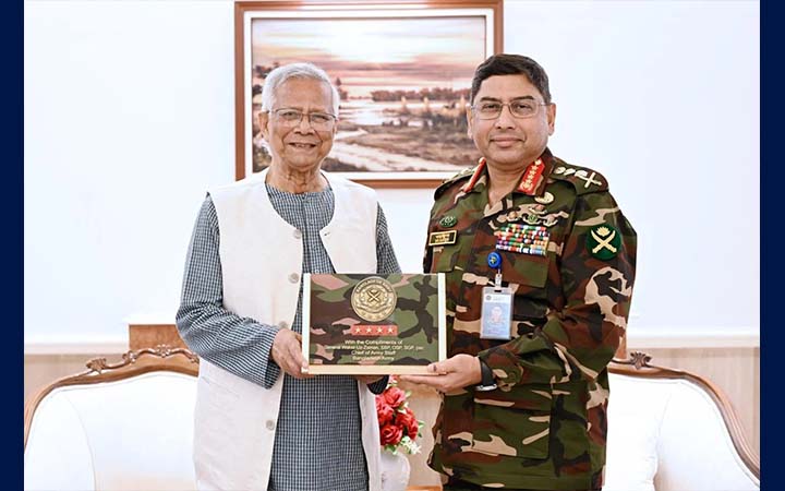 প্রধান উপদেষ্টার সঙ্গে সেনাপ্রধানের বিদায়ী সাক্ষাৎ
