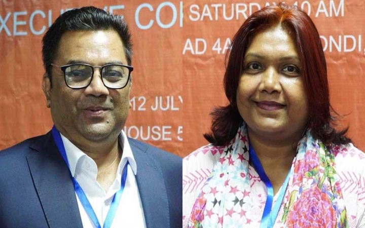 পেন বাংলাদেশের সভাপতি ড. সামসাদ, সাধারণ সম্পাদক পারভীন