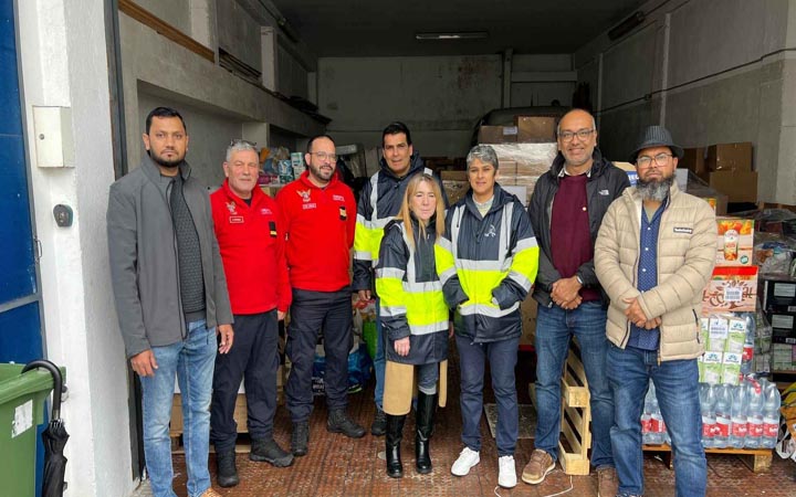 পর্তুগালে বন্যা দুর্গতদের পাশে বাংলা প্রেসক্লাব