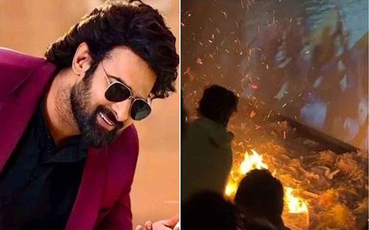 সিনেমা হলে আগুন ধরালেন প্রভাসের ভক্তরা