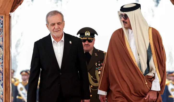 কাতারের আমিরের কাছে ইরানের প্রেসিডেন্টের দুঃখ প্রকাশ