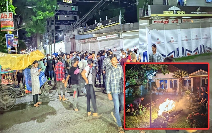 রংপুরে জিএম কাদেরের বাসভবনে হামলা