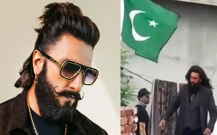 শুটিংয়ে পাকিস্তানের পতাকা, বিতর্কের মুখে রণবীর সিং