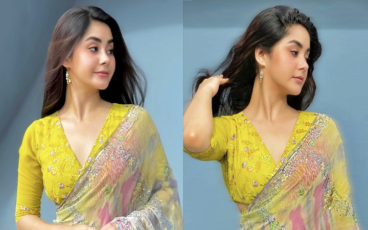 এবার শাড়িতে রাঙিয়ে দিলেন রোজা