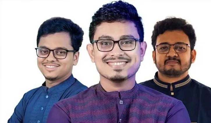 ডাকসুর ভিপি সাদিক, জিএস ফরহাদ ও এজিএস মহিউদ্দিন