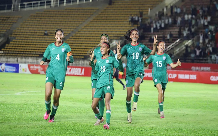 সাগরিকার গোলে লাওসে এগিয়ে বাংলাদেশ